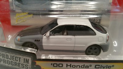 Johnny Lightning Street Freaks 2000 Honda Civic White Primer