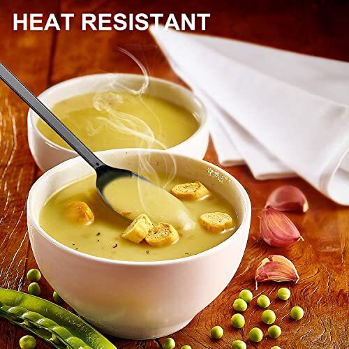 6" Individually Wrapped Plastic Spoons 100 Disposable Packaged Black