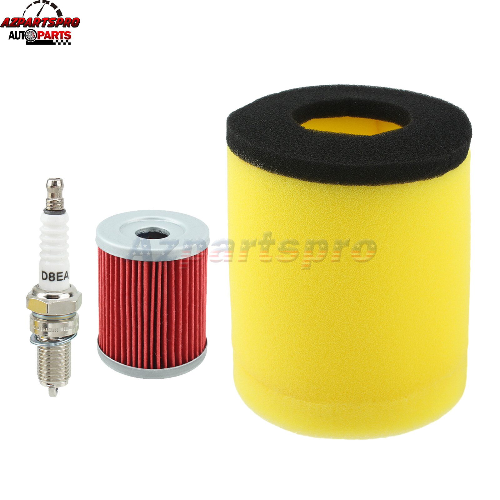 Air Oil Filter & Spark Plug For Suzuki Quadrunner 250 & King Quad 300 1378119B00