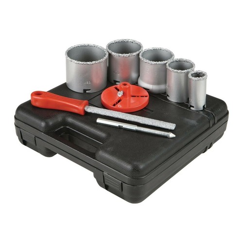 Portland Saw 34080489 9 Piece Carbide Grit Hole Saw Kit