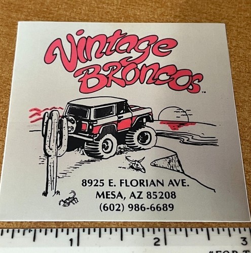 1966-1977 Ford Bronco classic vintage 1st Gen racing baja Stroppe sticker decal - Picture 36 of 72