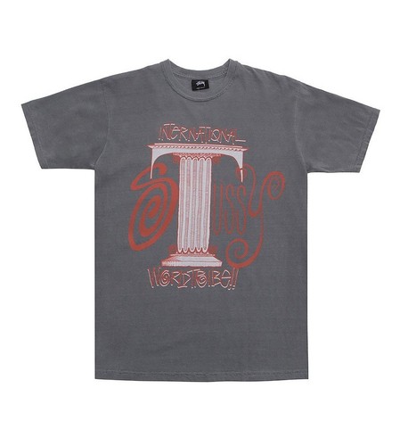 Stussy ROME PIGMENT DYED TEE Black 