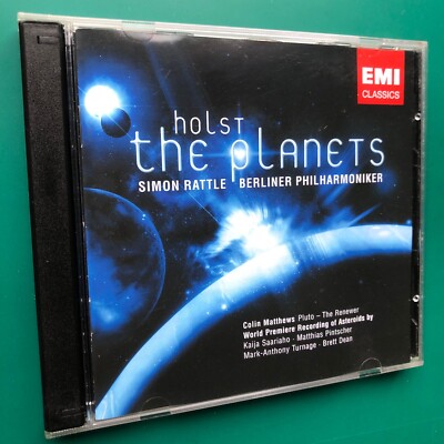 Holst THE PLANETS   ASTEROIDS Classical 2x CD Rattle, Berliner Philharmoniker EX