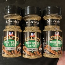 Lot of 3 McCormick Grill Mates Montreal Chicken Seasoning Mix 2.75 oz each FS