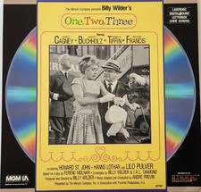 One, Two, Three Laserdisc, 1961, MGM James Cagney, Horst Buchholz