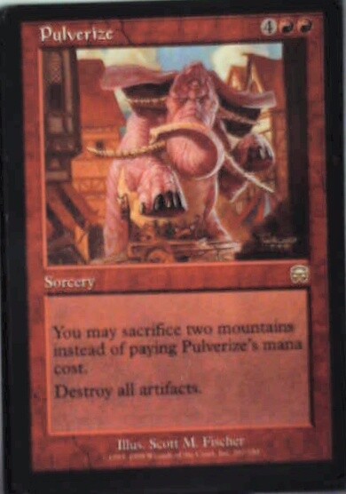 Pulverize - Mercadian Masques: #207, Magic: The Gathering Nm R131