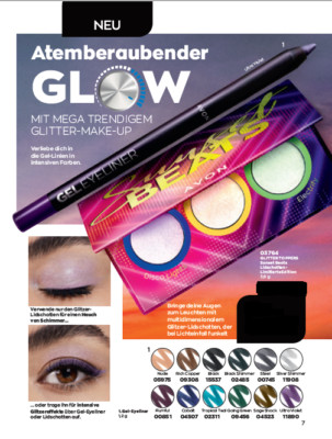 Avon Gel Eyeliner  Auswahl  Neuheit ohne Lidschatten Palette 1,2g WOW Trends  