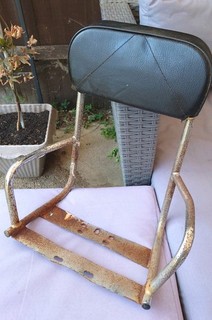 Lambretta Scooter Stumpy Rear Backrest Used Solid Rusty Condition