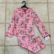 Strawberry Shortcake 2 Piece Pink Pajama Set Top  Bottom Size S 6/6X 