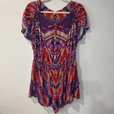 Free People Dream All Night Romper in Lilac Size Medium Boho