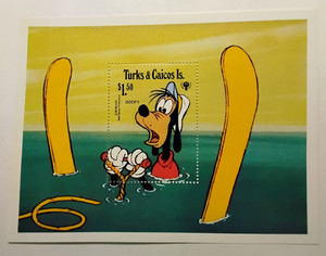 Turks & Caicos Islands - Disney Souvenir Sheet/ Stamp Set.  MNH.  FREE SHIPPING
