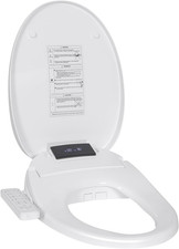 Heated Electric Bidet Toilet Seat with Warm Water, Night Light Self-Cleaning