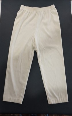 Allison Daley Pull On Pants Size 14 Light Yellow w/ Pockets Elastic Waist Soft