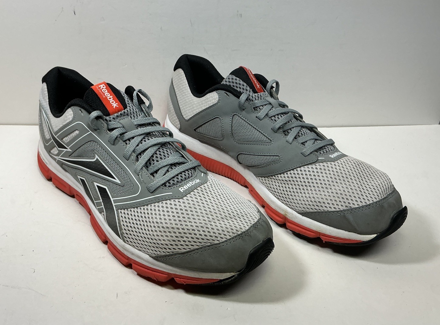 Reebok DMX Ride Running Shoes Mens Sz 13 Athletic Sneakers White Gray Orange thumbnail 3