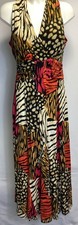 Pomodoro Patchwork Animal Print Maxi Dress Size 14 BNWT RRP £65 (AP)