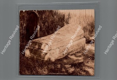 ANTIKE RUGELEY STAFFS KÖCHE GRAB FRIEDHOF 1908 GESTEMPELT FOTO POSTKARTE