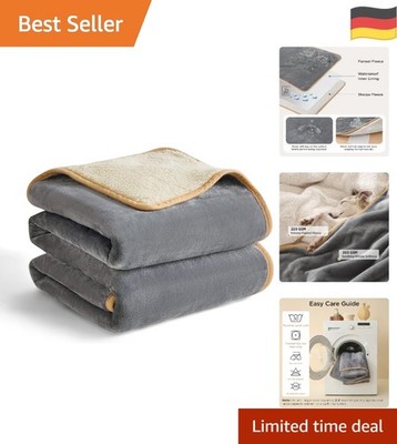 Reversible Hundedecke 80 x 100 cm - , Ideal für Zuhause und unterwegs