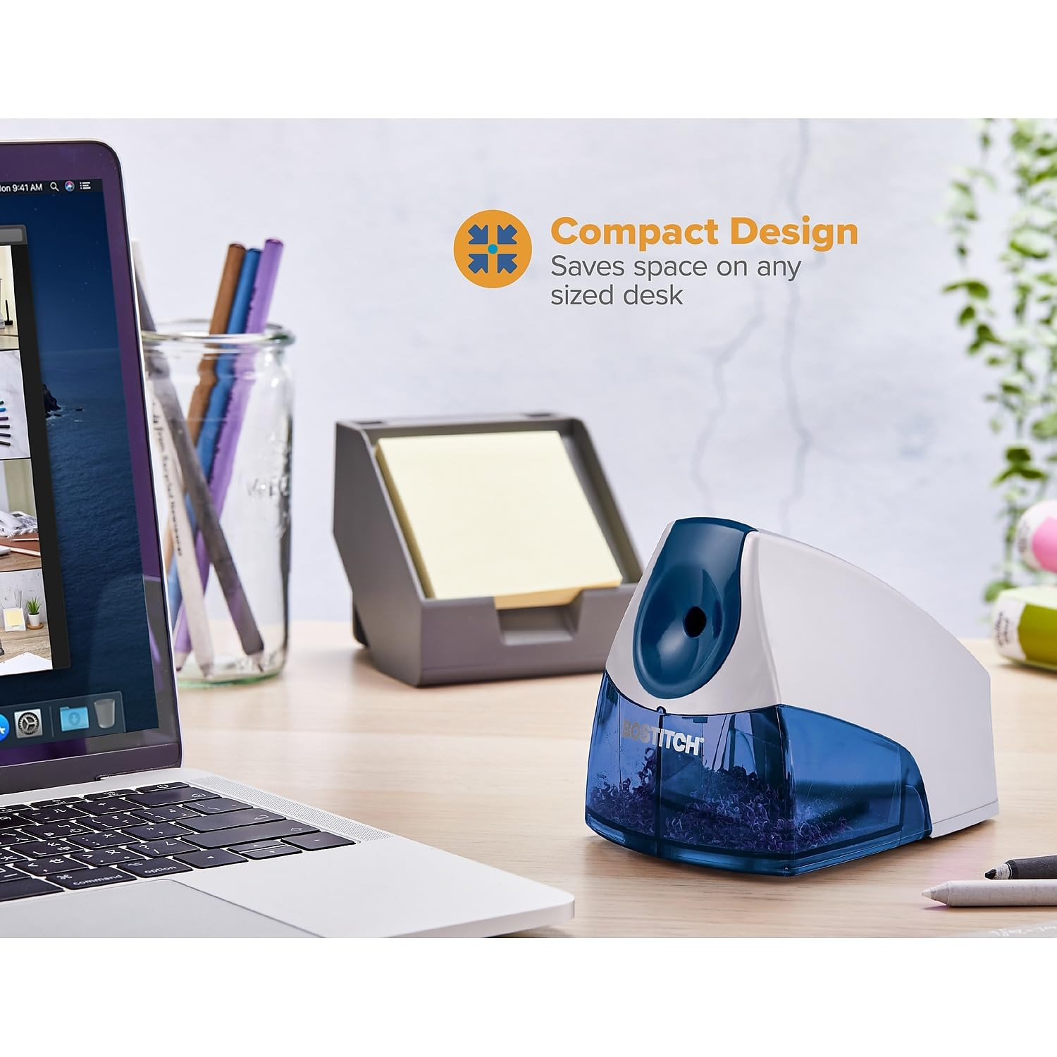 Office Electric Pencil Sharpener, Heavy Duty Powerful Stall-Free Motor, High Cap