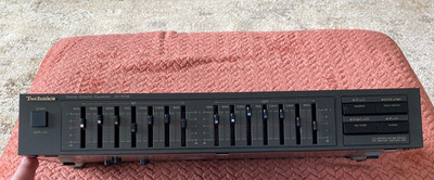 Technics SH-8038 7-Band Stereo Graphic Equalizer Black With Power