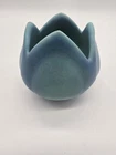 Van Briggle Art Pottery Tulip Vase Vintage Bowl Blue Turquoise