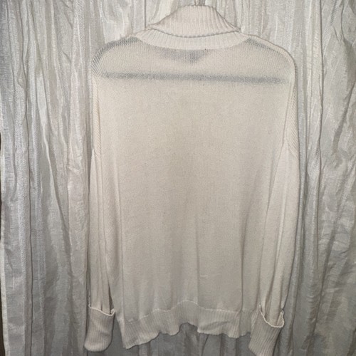 Saks Fifth Avenue beige Rollkragen Gr. XL mit Saum/Langarm Pullover Pulli - Bild 5 von 8