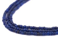 Blue Java Glass Seed Beads 2.5mm, 48 Inch Strand Indonesia