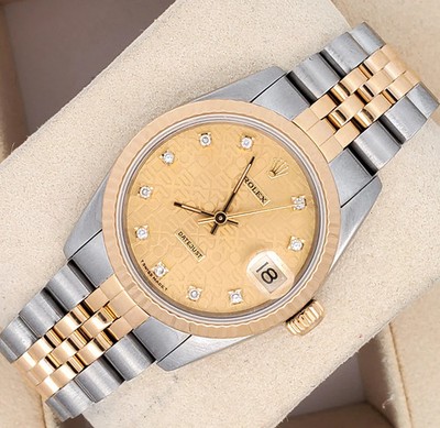 Rolex Datejust 31mm Two-Tone Champagne Dial Watch 68273