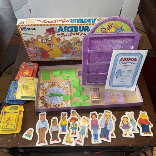 Vintage- Arthur Goes to the Library Game 1996 Milton Bradley Complete