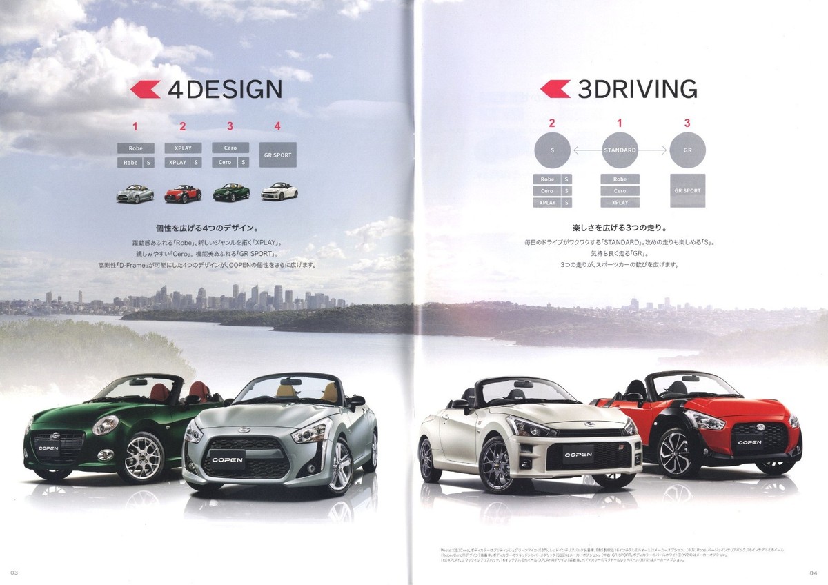 Catalog] 2020 Daihatsu Copen Japanese brochure LA400K GR sport