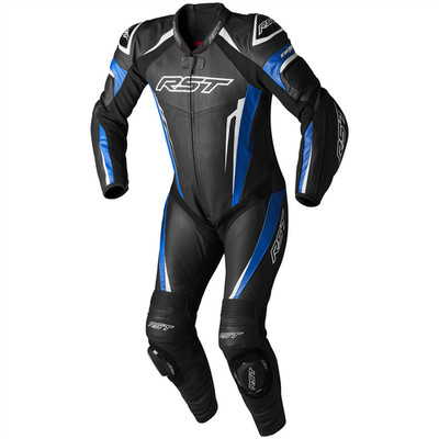 RST Tractech Evo 5 blau/schwarz/weiß Rennbahn Sport Lederkombi