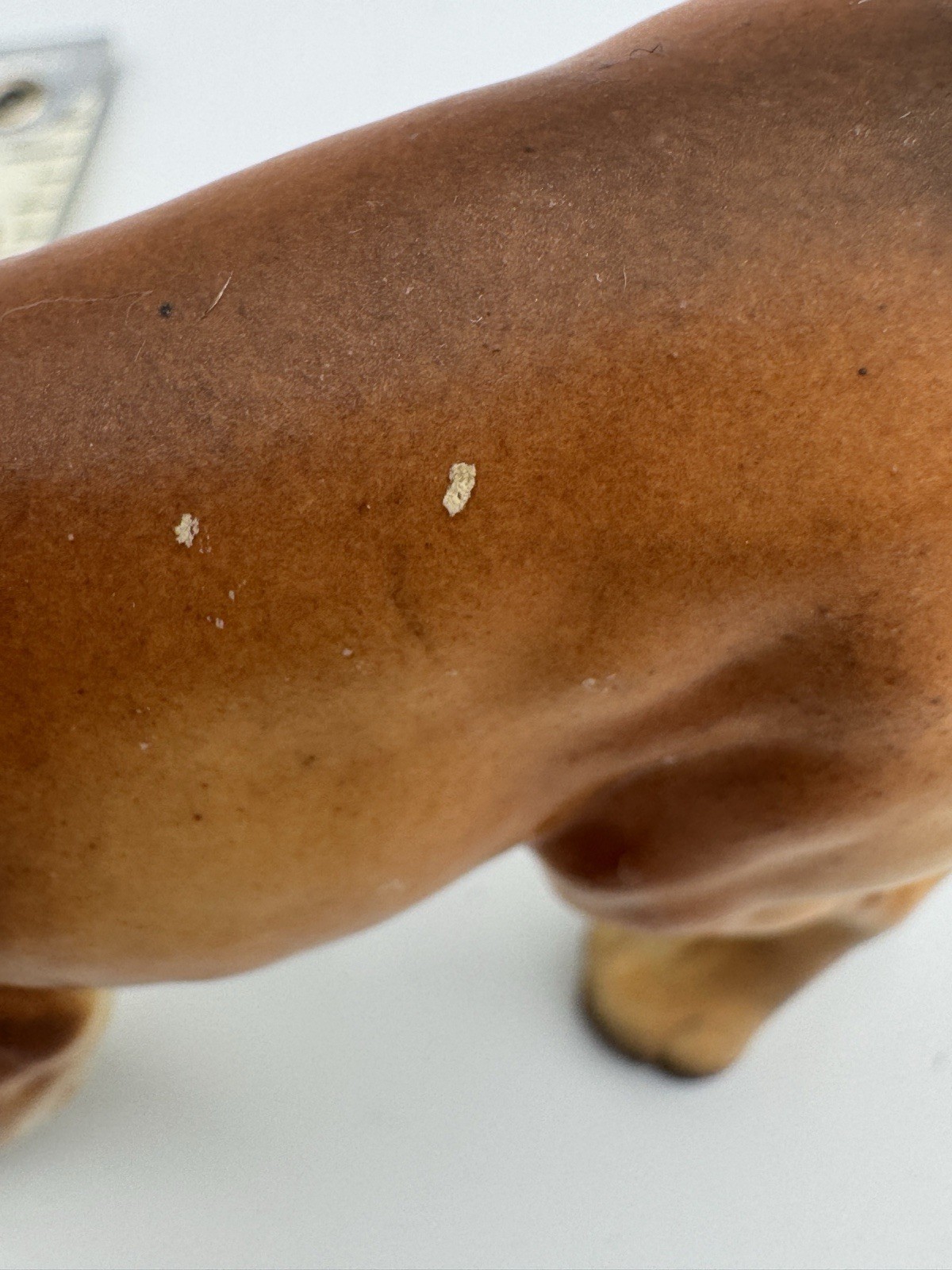 Vintage Lefton Boxer Dog Figurine Japan Porcelain Mid Century Ceramic Decor