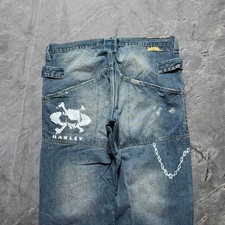 Baggy Deblasio Wide Leg Jnco Style Skater Surf Y2k Vintage Jeans 38x29