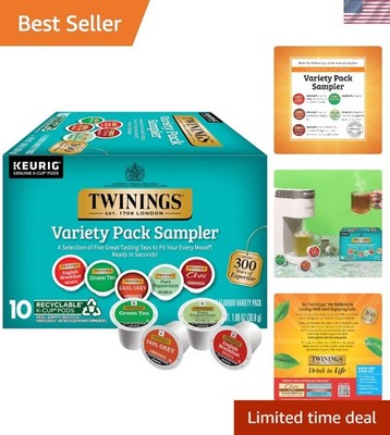Delight Your Senses with K-Cup Tea Variety Pack: 10  Pods for Hot or Iced