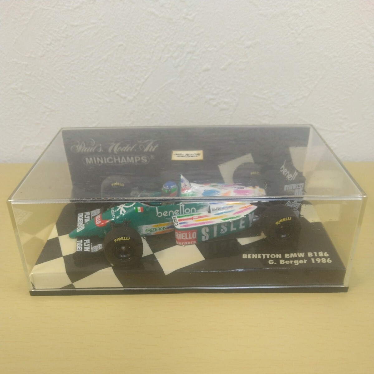 超希少！1/43 PMA BENETTON BMW B186 ベルガー 1/43 Pma Benetton Bmw B186 G Berger 1986 Minichamps Out Of