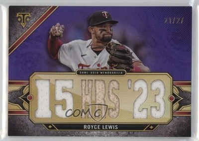 2024 Topps Triple Threads Relics Amethyst 21/27 Royce Lewis #TTR-ROY2 lz7