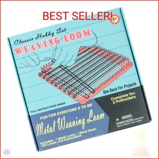 Pepperell Weaving Loom Retro Craft Kit, Pink