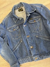 70's Vintage Wrangler 124mj Denim Jacket USA Made Size 42 Boxy Trucker OFFER!!