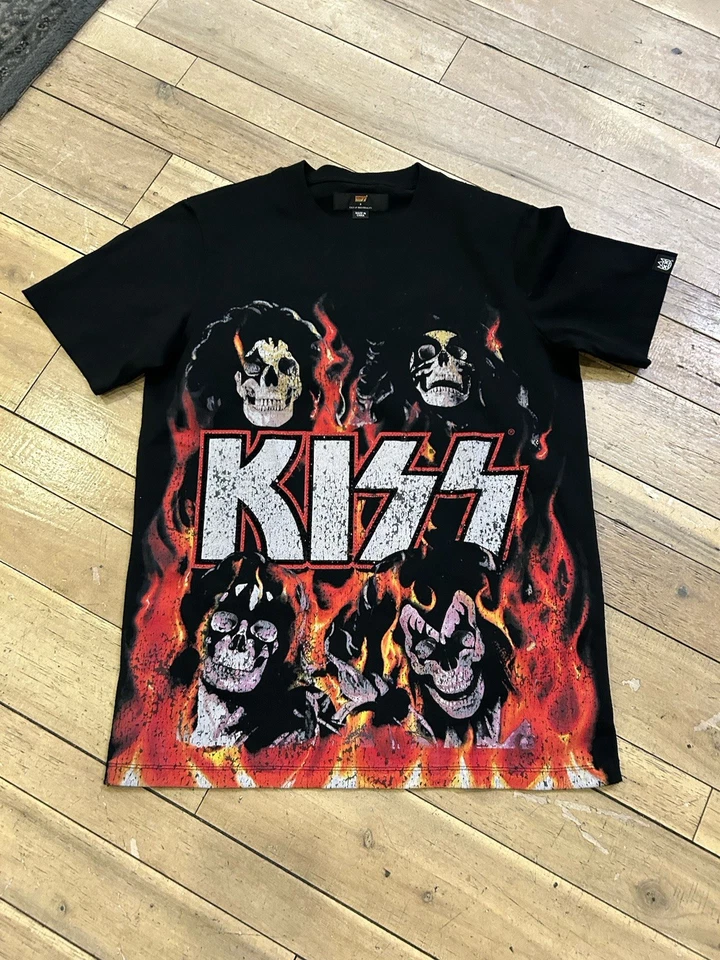 M 码 - KISS X Cult Of Individuality 水钻衬衫 - 黑色 — 第 2/4 张图片