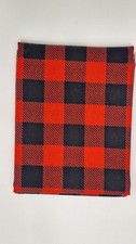 Red / black checkered Cotton Fabric Fat Quarter, 18x22in