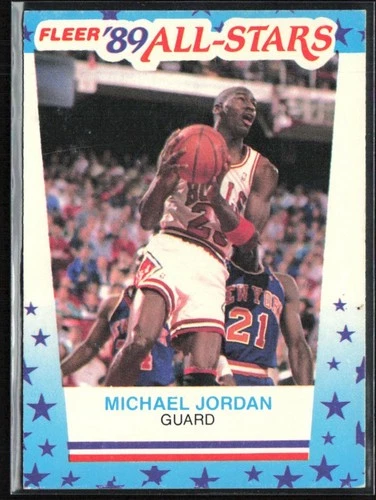 Michael Jordan 1989-90 Fleer All-Stars Stickers #3 Chicago Bulls