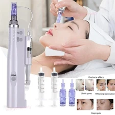 Facial Mesotherapy Machine Skin Care Injector 2 in 1 Water Injection Aqua Pen