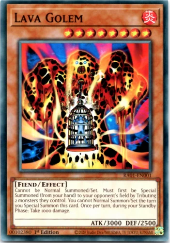 Lava Golem - RA01-EN001 -  Super Rare   - 1st Edition Yugioh