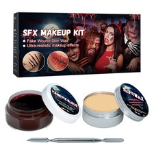 2 in 1 Halloween Special Effect Makeup Kit Washable Beauty Care Product Role-Pla