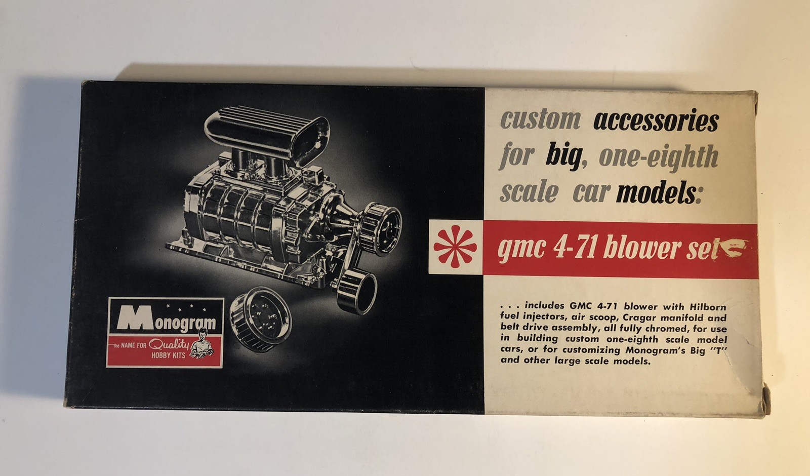 Vintage Monogram Custom Accessories GMC 4-71 Blower Set 1/8 Scale NOS NICE!