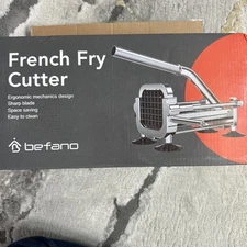 Befano Silver Ergonomic Design / potato Slicer  French Fry Cutter