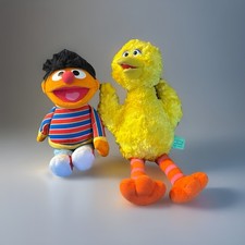 Sesame Street Gund Plush Lot 2002 Ernie Big Bird