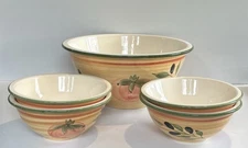 Certified International Hand Painted Olives Pasta or Salad Bowl Serving Set