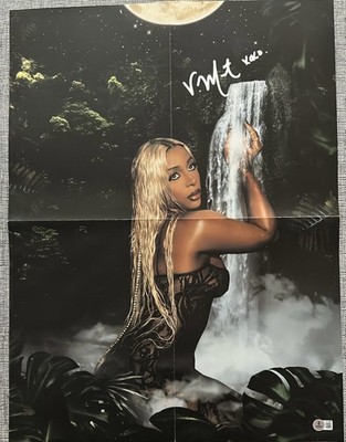 VICTORIA MONET SIGNED JAGUAR II POSTER- BECKETT COA