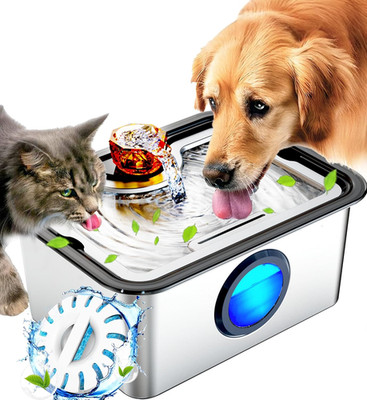 2026 Large Dog Cat Water Fountain Ss304,3Gal Pet Drinking Dispenser for Large Do