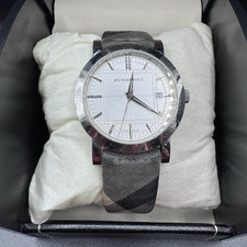 Burberry BU1378 Quartz Date Silver Dial 38mm ...